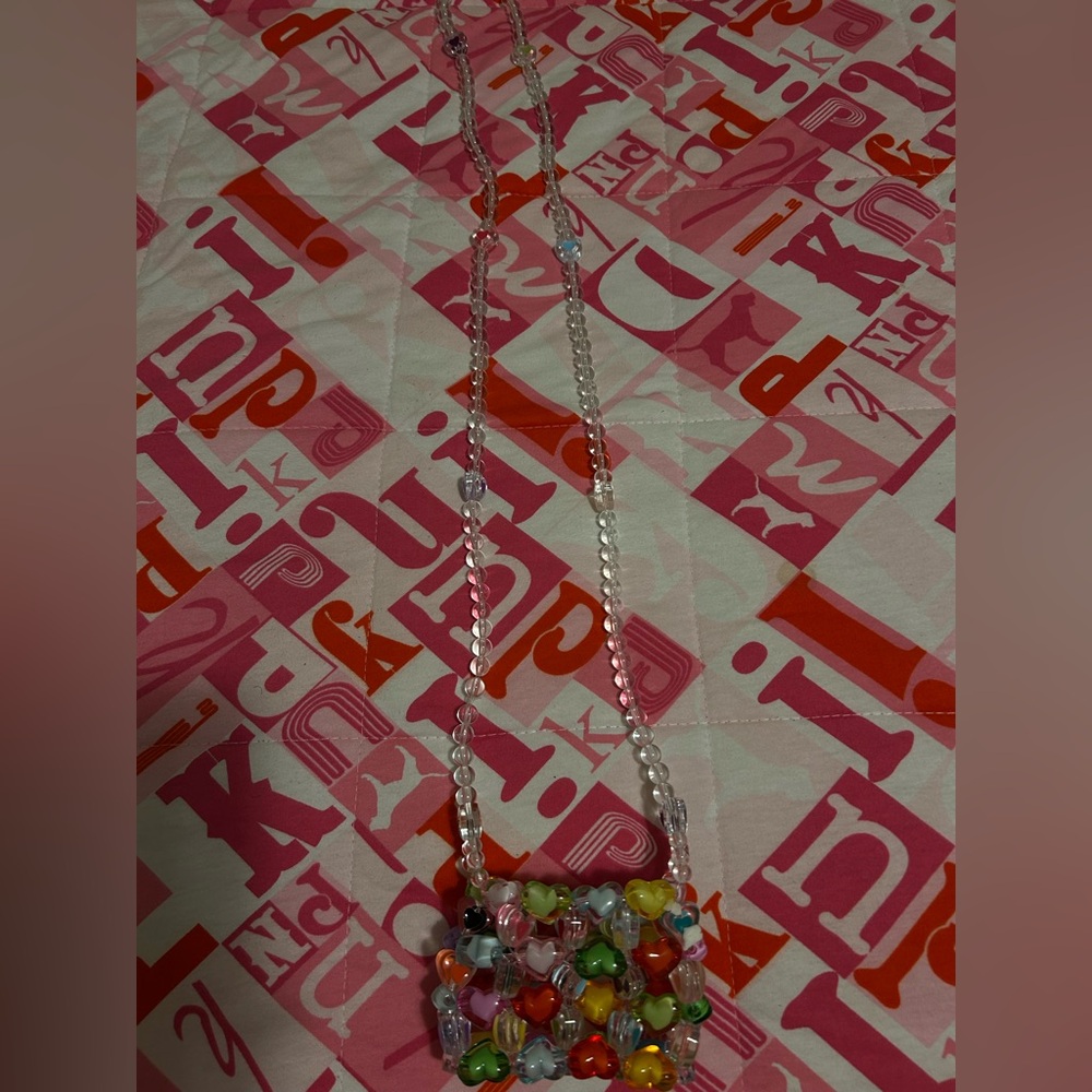 Colorful Beaded Purse from SHEIN